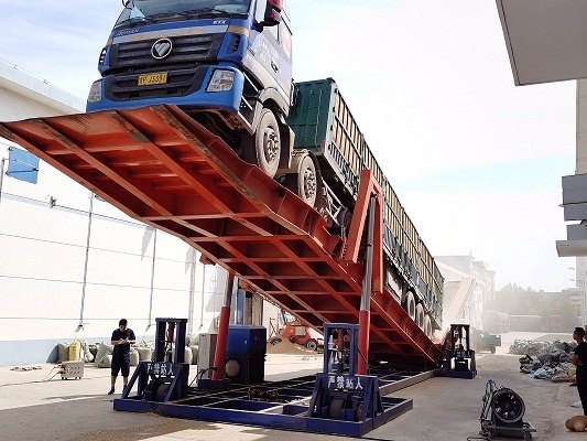 移動式翻板卸車機